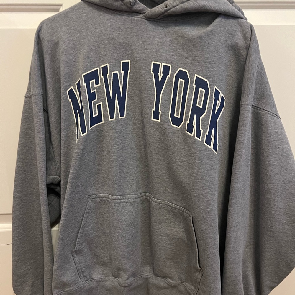Gray New York Hoodie